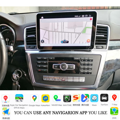 Qualcomm 8.4inch Android Display For Mercedes-Benz ML350 GL 2012-2016 Radio Stereo Upgrade Apple Carplay Fulltouch CarPlay GPS Navigation WIFI Bluetooth