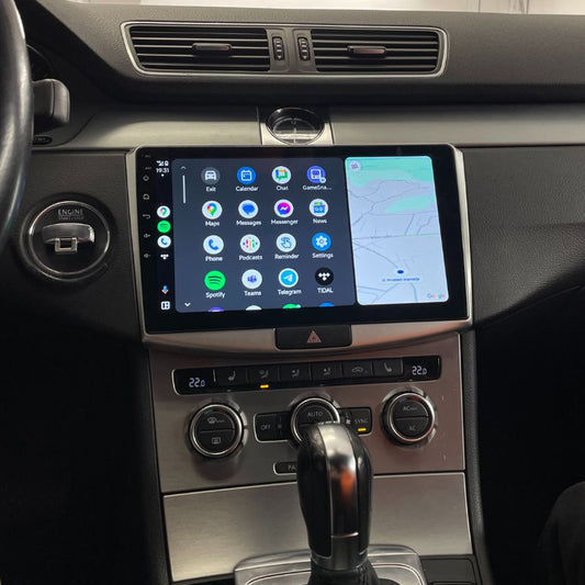 Android 16 Car Radio Stereo with Wireless CarPlay Android Auto for VW Passat B6 B7 CC 2010-2015, 10.1 Inch Touch Screen Head Unit with GPS Navigation Bluetooth HiFi FM RDS Auto Radio + Backup Camera