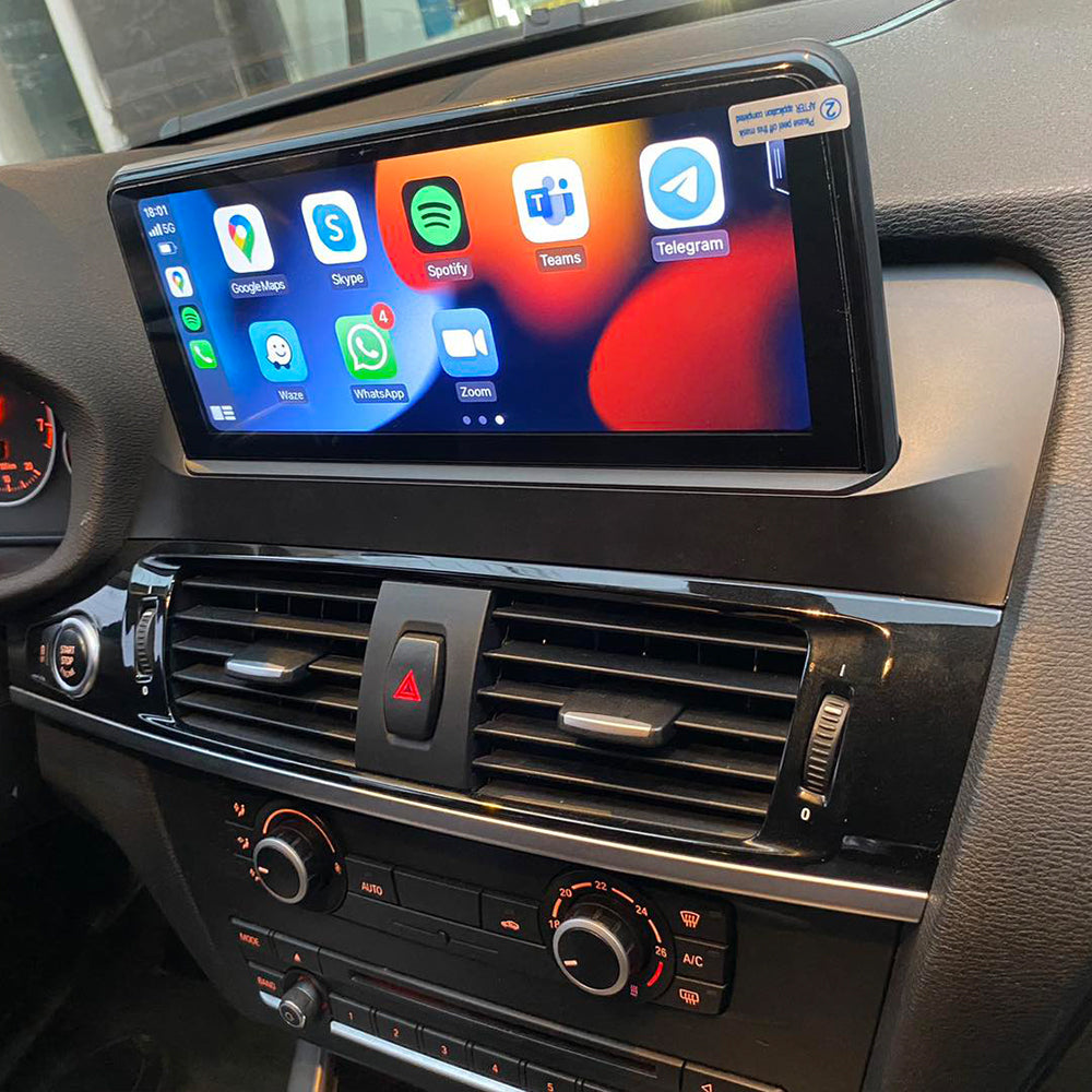 10.25" Qualcomm Android 16 Car Multimedia for BMW X3 F25 X4 F26 CIC NBT Auto Radio Stereo Video GPS CarPlay Screen 4G