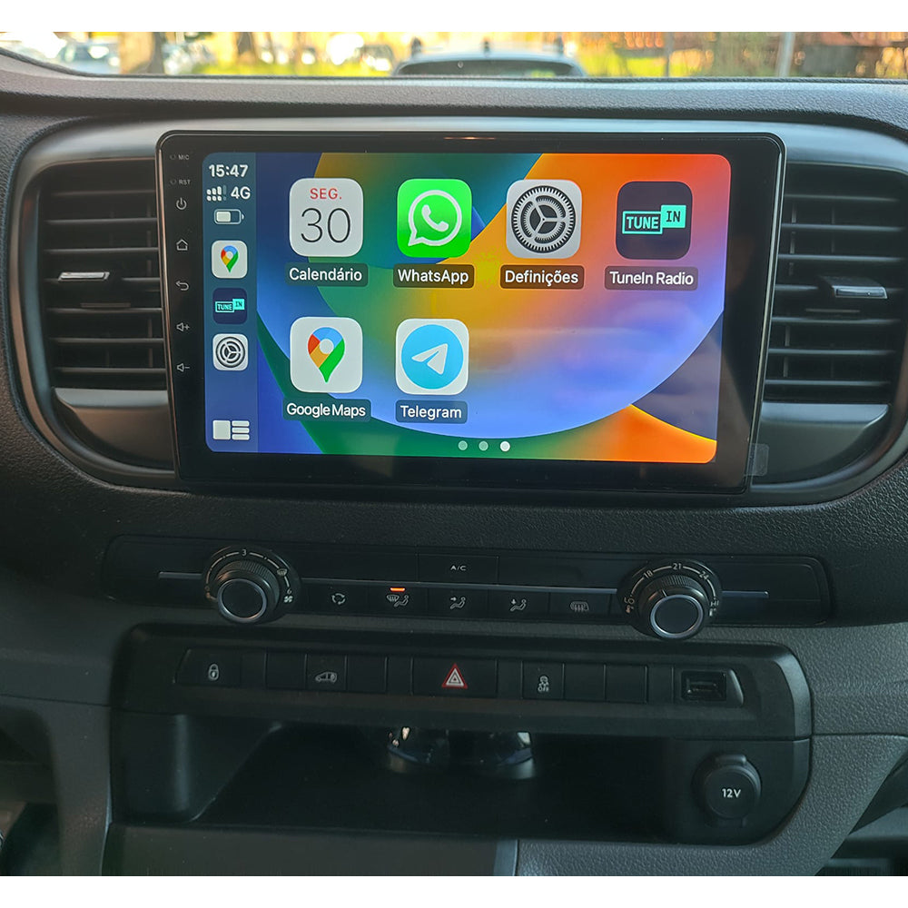 9" Car Stereo Carplay for Citroen Jumpy 3 2016-2021 for Peugeot Expert 3 2016-2021 Android 15 Car Radio Multimedia Player with GPS BT FM 4G WiFi SWC+Backup Camera