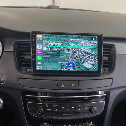 Android 16 Autoradio Car Navigation Stereo for Peugeot 508 2011-2018 MP5 Multimedia Player 9 Inch Carplay Android Auto Bluetooth 4G WiFi Steering Wheel Control FM AM RDS DSP Rear Camera
