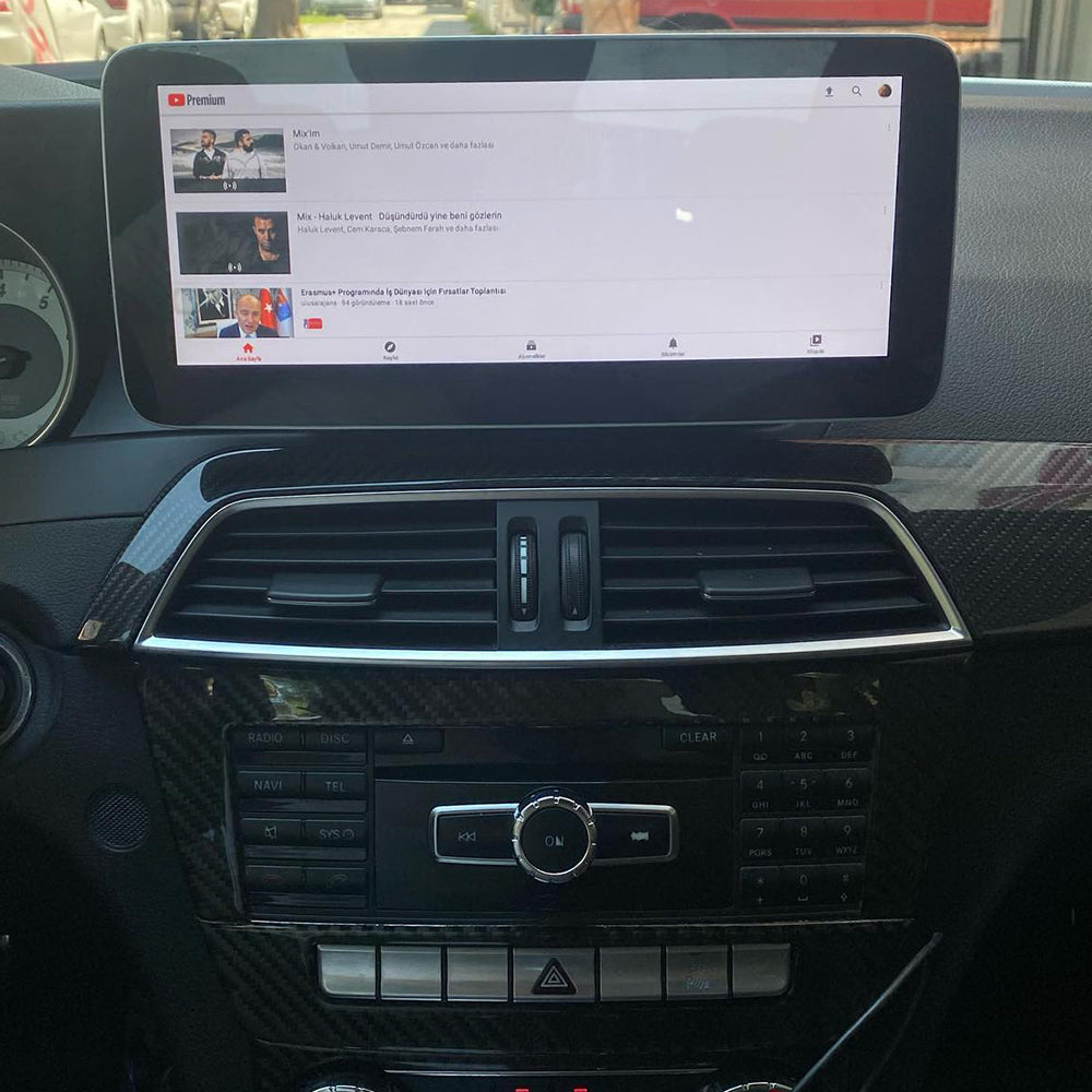 Qualcomm CARPLAY ANDROID AUTO SCREEN 10.25" MERCEDES NTG4.5 C CLASS W204