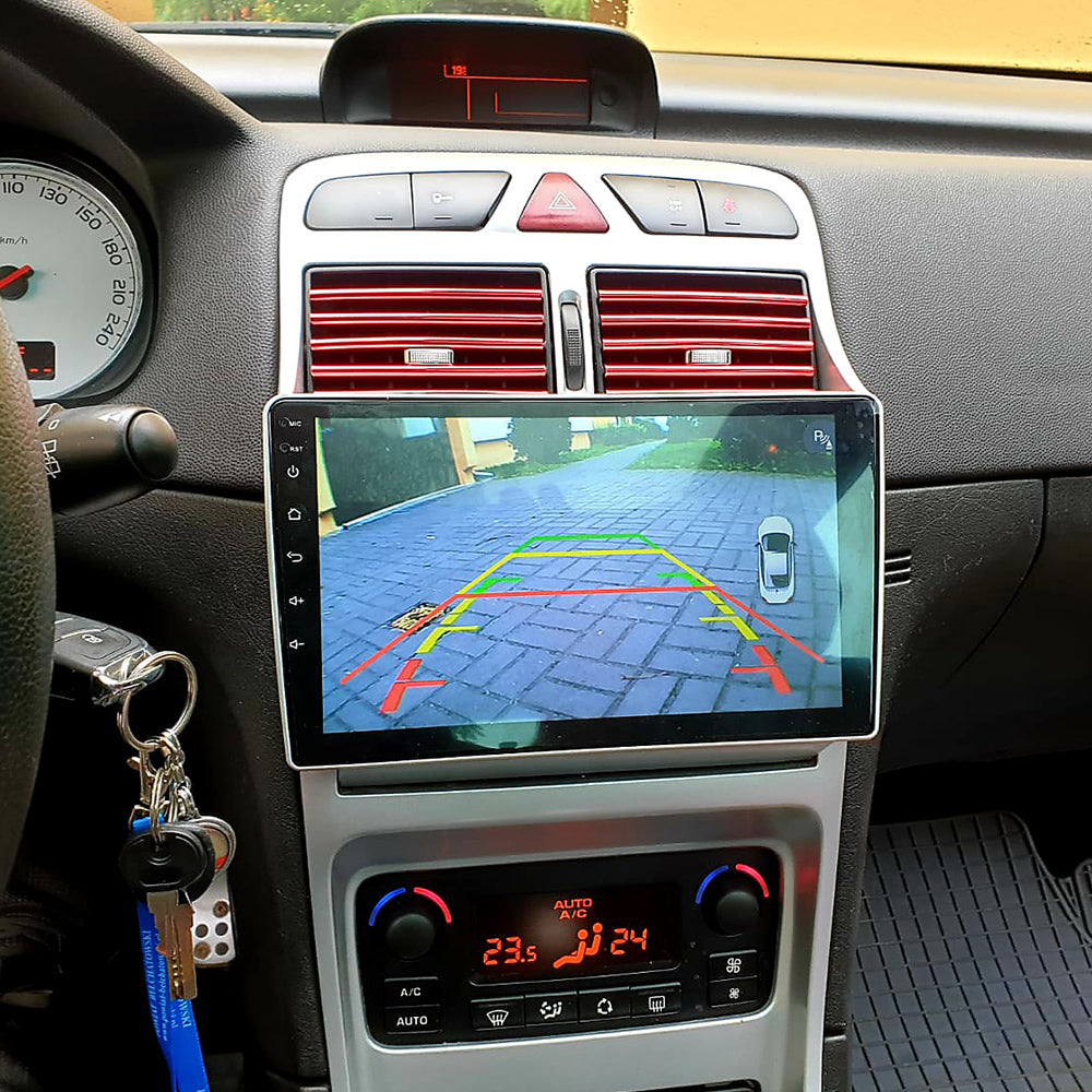 9" Car Radio Stereo for Peugeot 307 2002-2013 Dash Kit,4+64GB 8-Core Android 16 GPS Navigation Multimedia Player with Car-Play Android Auto