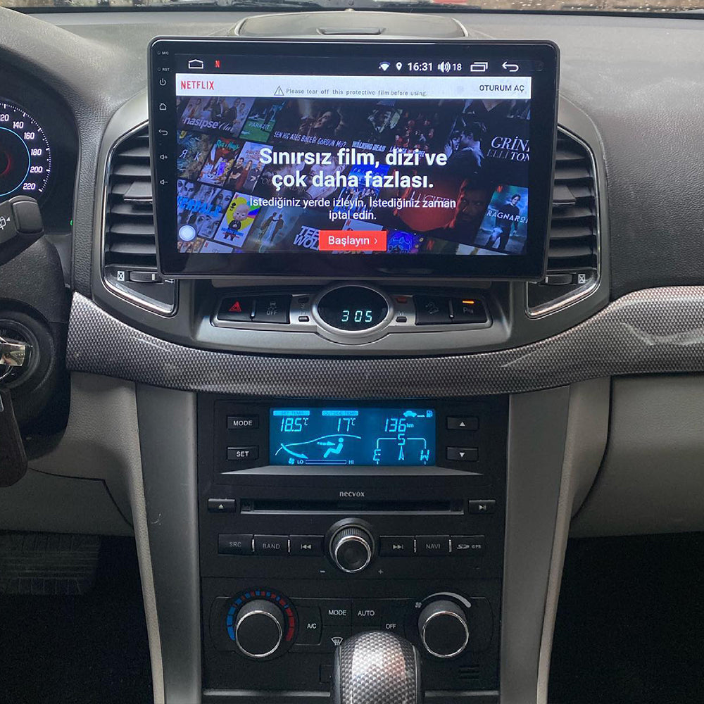 For Chevrolet Captiva 2012-2017 Double Din Car Stereo 9'' Touchscreen Radio with Backup Camera,Bluetooth Hands-Free4G LTE+5G WIFI,USB/SWC/GPS/DSP/FM AM,Carplay Android Auto