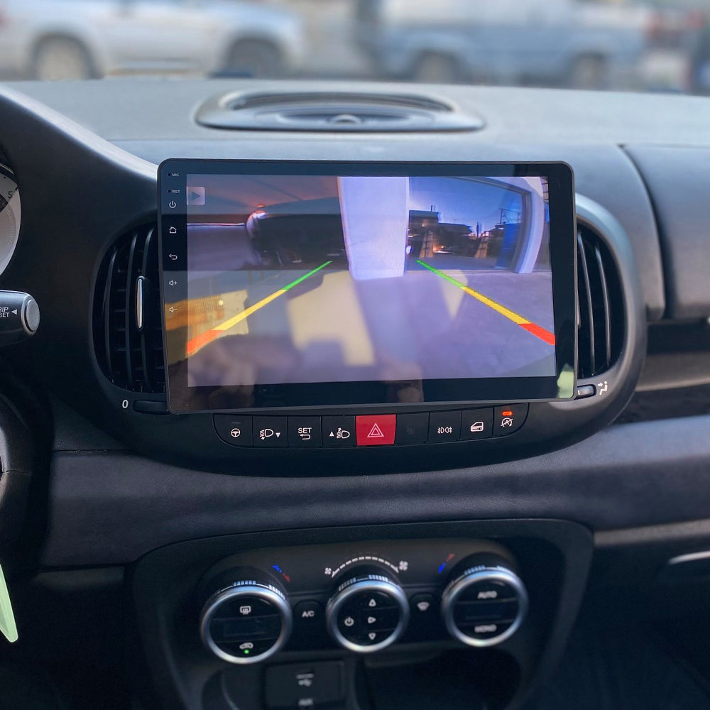 For Fiat 500L 2012-2017 Android 16 Car Stereo 2 Din 9''Touch Screen Car Multimedia Player Autoradio with Navigation GPS//Bluetooth/WiFi/SWC/Mirror Link/Backup Camera