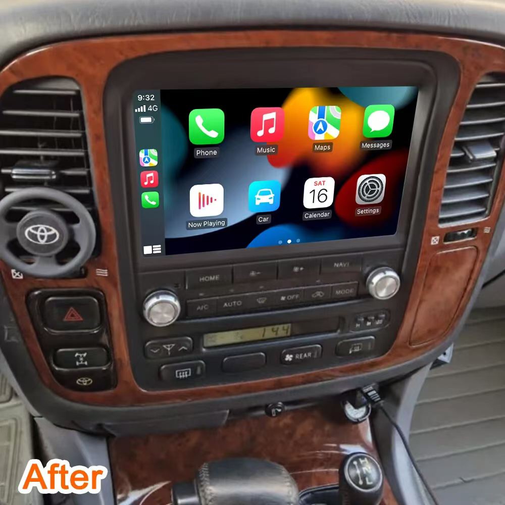 Wireless Android 16 CarPlay For Toyota Land Cruiser 100 Lexus LX470 1998-2003 Car Stereo Radio Upgrade Head Unit