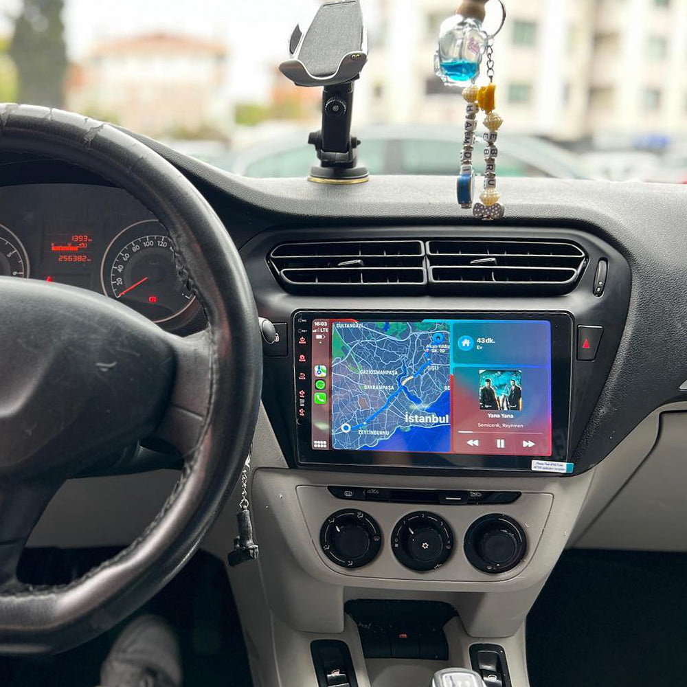 For Peugeot 301 for Citroen C-Elysee 2014-2018 Android 13 Stereo IPS Touch Screen Build in Wireless carplay Android Auto Bluetooth GPS Navigation