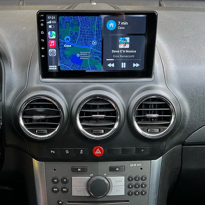 Android 16 Autoradio Car Navigation Stereo for Opel Antara 1 2006-2017 GPS Radio 9 Inch Carplay Steering Wheel Control Bluetooth FM AM RDS Rear Camera, Support DAB/TPMS/DVR