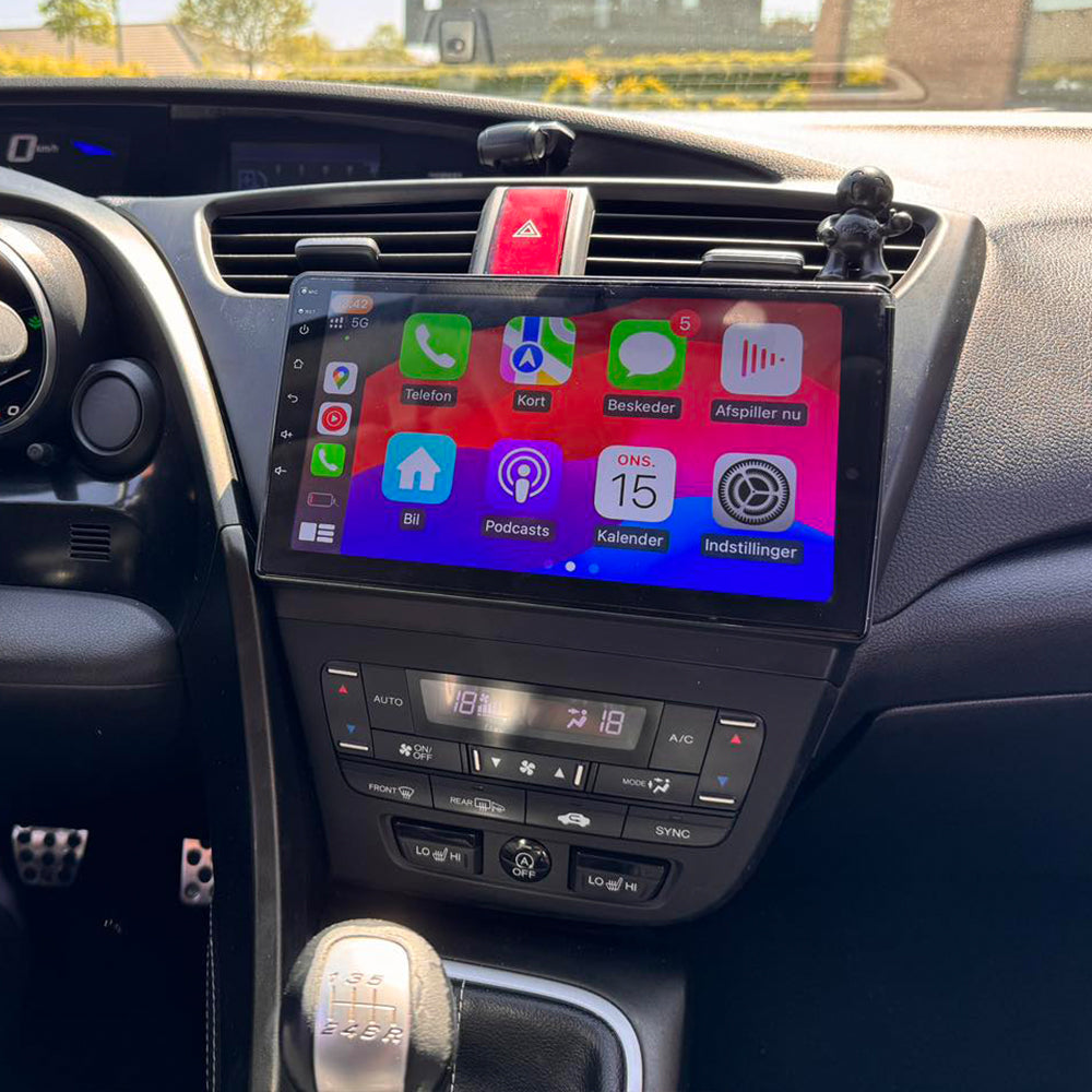 Android 16 Car Stereo Radio for Honda Civic 2012 2013 2014 2015 9 Inch Touch Screen Car Radio with Bluetooth GPS Navigation WiFi FM Radio SWC CarPlay Android Auto Head Unit