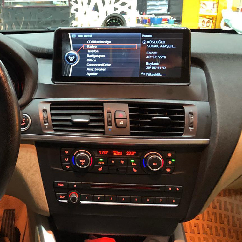 10.25" Qualcomm Android 16 Car Multimedia for BMW X3 F25 X4 F26 CIC NBT Auto Radio Stereo Video GPS CarPlay Screen 4G
