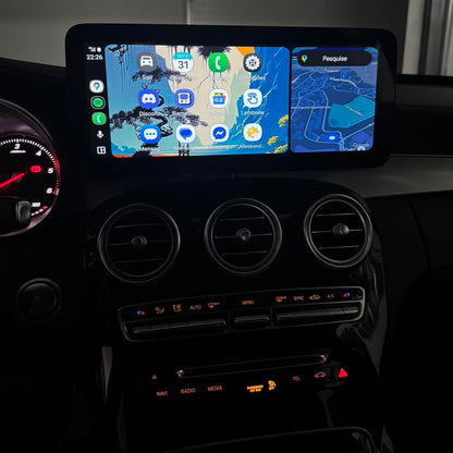 12.3" CarPlay Screen for Mecedes Benz C Class W205 S205 GLC V Class W447 2015-2018 Year with NTG5.0, Car Stereo Multimedia Radio Receiver Android Auto