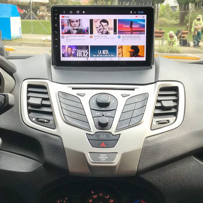 For Ford Fiesta 2009-2017 Android Car Stereo Head Unit  GPS Navigation 9 Inch Touch Screen MP5 Multimedia Player Radio CarPlay Android Auto