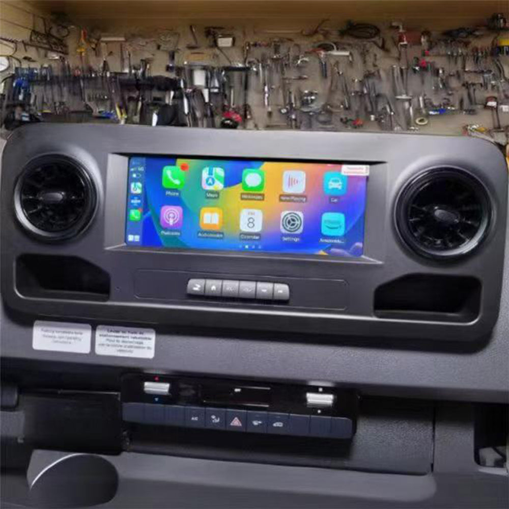 Stereo Radio for Mercedes-Benz Sprinter 2018-2025 Wireless Wired Carplay and Android Auto GPS Navigation