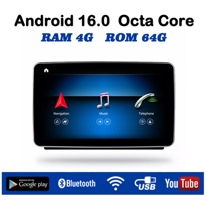 Qualcomm 8.4inch Android Display For Mercedes-Benz ML350 GL 2012-2016 Radio Stereo Upgrade Apple Carplay Fulltouch CarPlay GPS Navigation WIFI Bluetooth