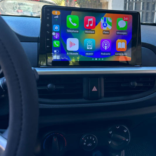 Android 16 Car Stereo Fit for Kia Picanto Morning 2017-2020 9 inch Head Unit GPS Navigation Bluetooth WiFi Carplay USB Support DAB+ Optional
