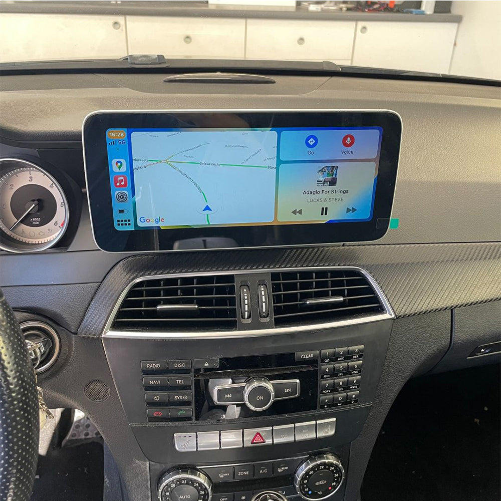 Qualcomm CARPLAY ANDROID AUTO SCREEN 10.25" MERCEDES NTG4.5 C CLASS W204