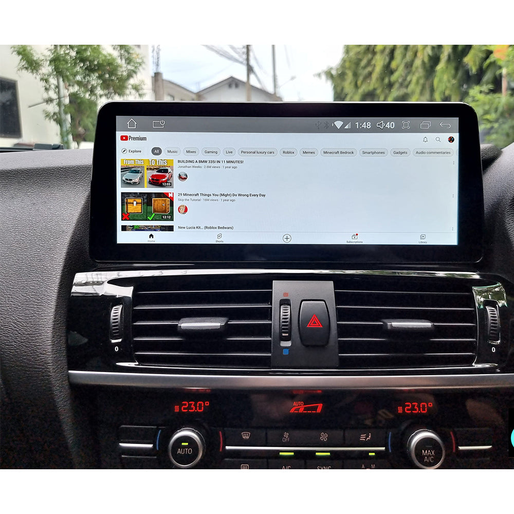 RHD 12.3" Qualcomm Android 16 Car Multimedia for BMW X3 F25 X4 F26 CIC NBT Auto Radio Stereo Video GPS CarPlay Screen 4G
