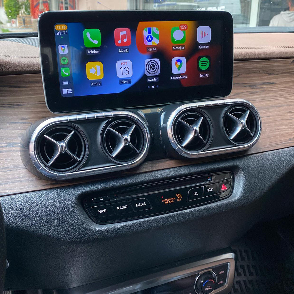 Qualcomm Snapdragon 10.25" Wireless Apple CarPlay Android Auto Car Multimedia Screen for Mercedes Benz C W205 V W447 GLC X253 X W470 NTG5.0/5.1 Head Unit