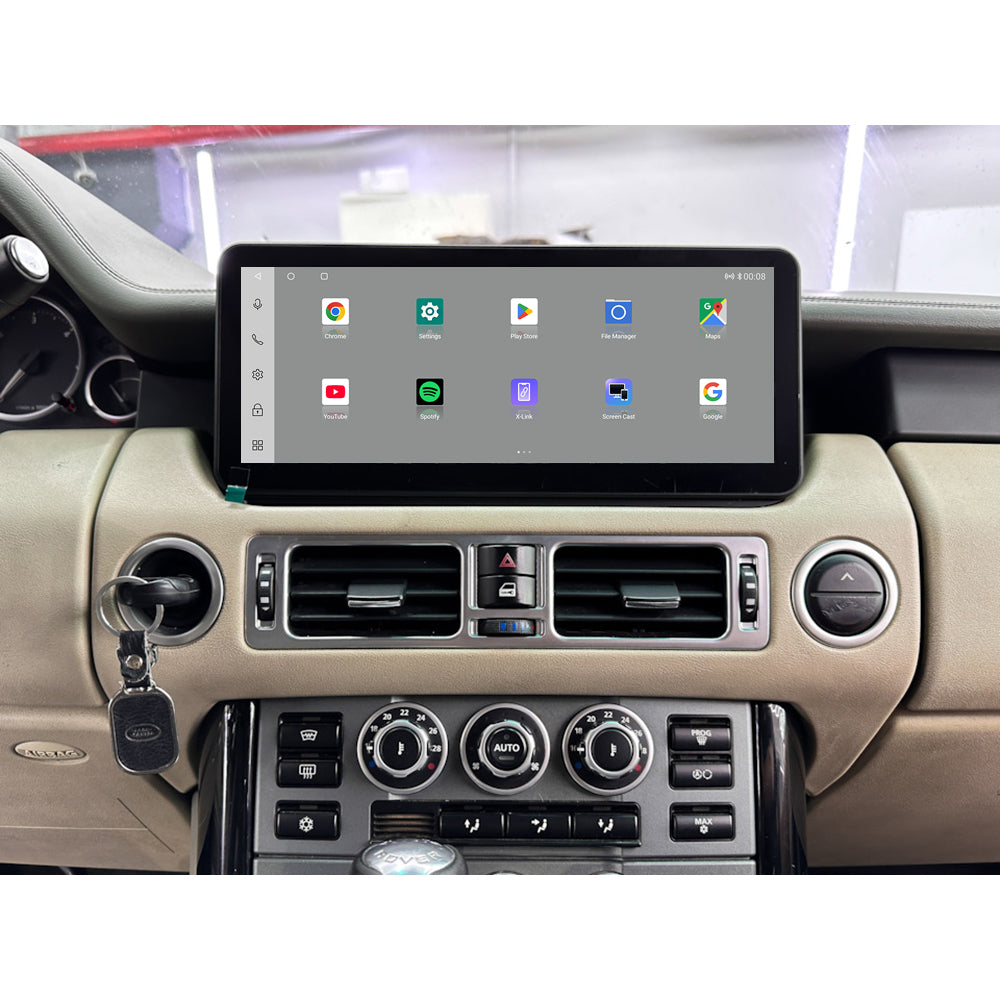 12.3" Android 16 Carplay For Land Range Rover V8 L322 L320 2005-2012 Car Radio Qled Screen Multimedia Video Player GPS Navigation