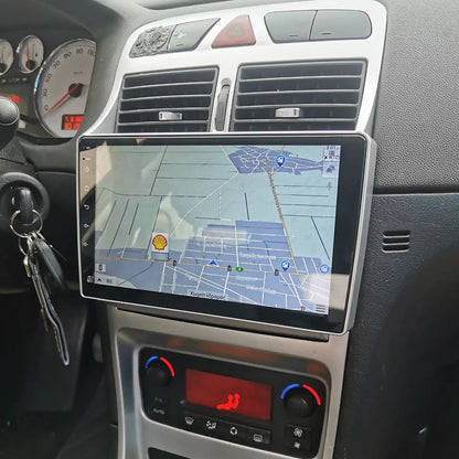 9" Car Radio Stereo for Peugeot 307 2002-2013 Dash Kit,4+64GB 8-Core Android 16 GPS Navigation Multimedia Player with Car-Play Android Auto