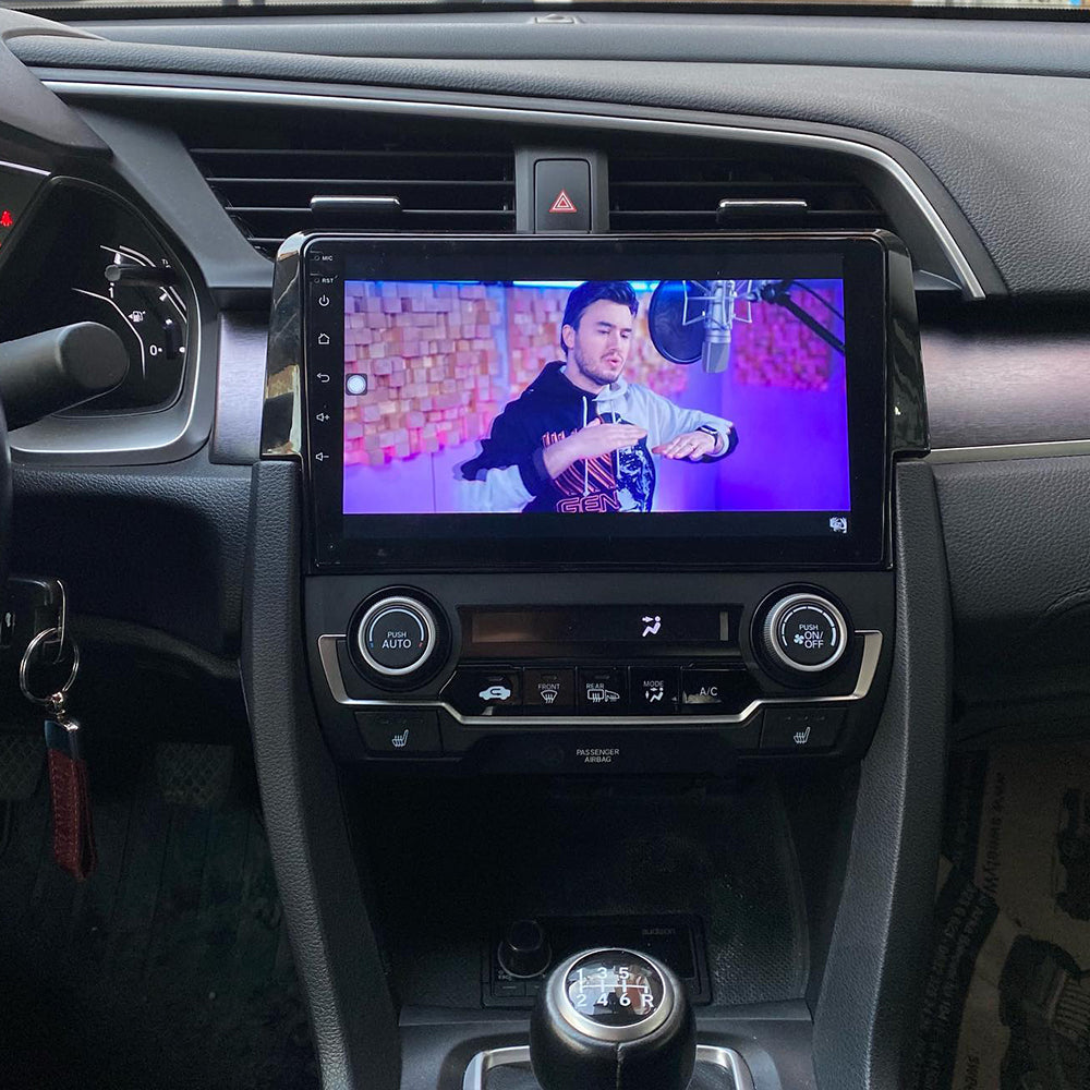 Android 16 Car Stereo Radio for Honda Civic 2016 2017 2018 2019 2020 with Carplay Android Auto 9 Inch Touch Screen Bluetooth Car Radio with GPS Navigation WiFi Multimedia Player
