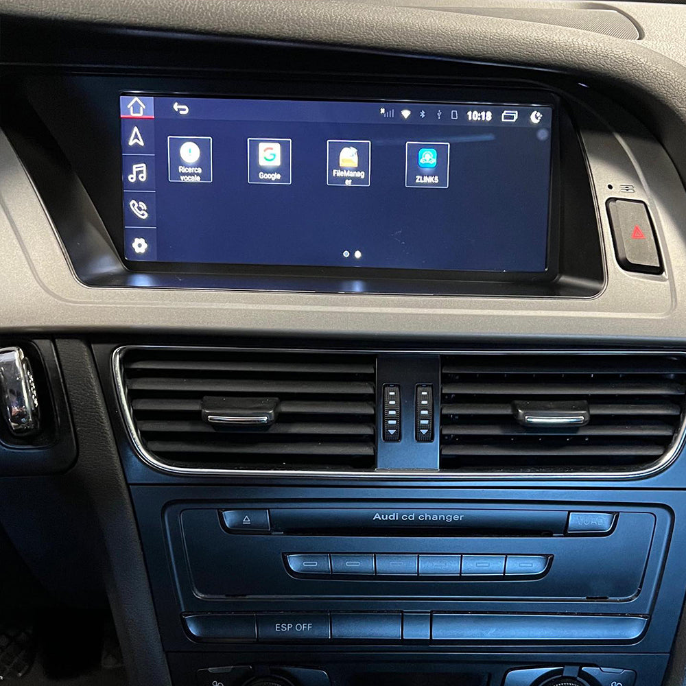 Android 16 CarPlay 8.8inch Touch Screen For Audi A4 B8 MMI 2G High 2008-2010 For Audi CD changer LVDS 22PIN Car Stereo Player Multimedia