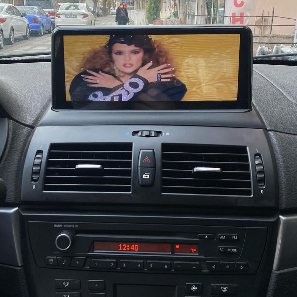 10.25" Wireless CarPlay Android Auto For BMW X3 E83 2003-2010 Without Oirginal Car System Multimedia Head Unit Touch Screen Android 15