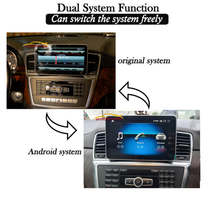 Winrover Qualcomm 8.4inch Android Display For Mercedes-Benz ML350 GL 2012-2016 Radio Stereo Upgrade Apple Carplay Fulltouch CarPlay GPS Navigation WIFI Bluetooth