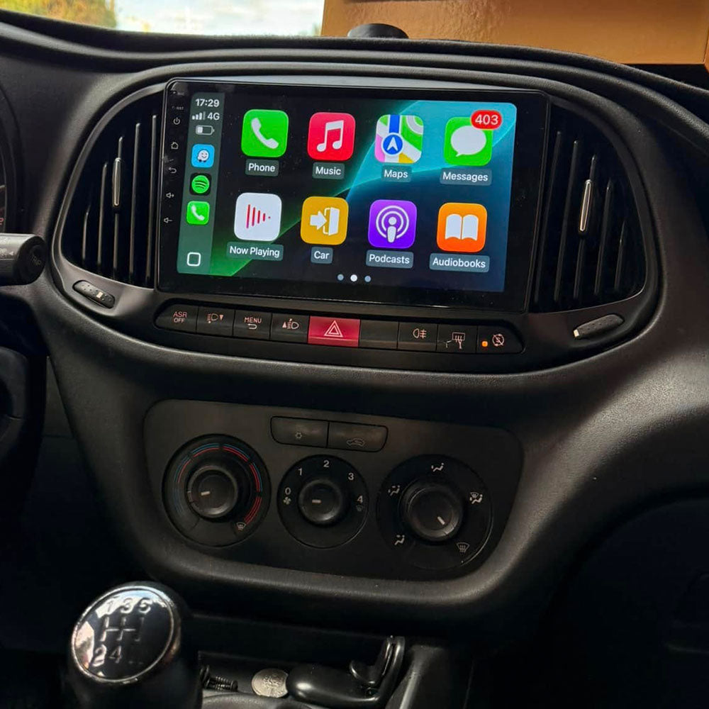 Android 16 Car Stereo Radio With Apple Carplay For Fiat Doblo 2015-2019 Plug And Play Backup Camera Automatic Bluetooth USB SWC