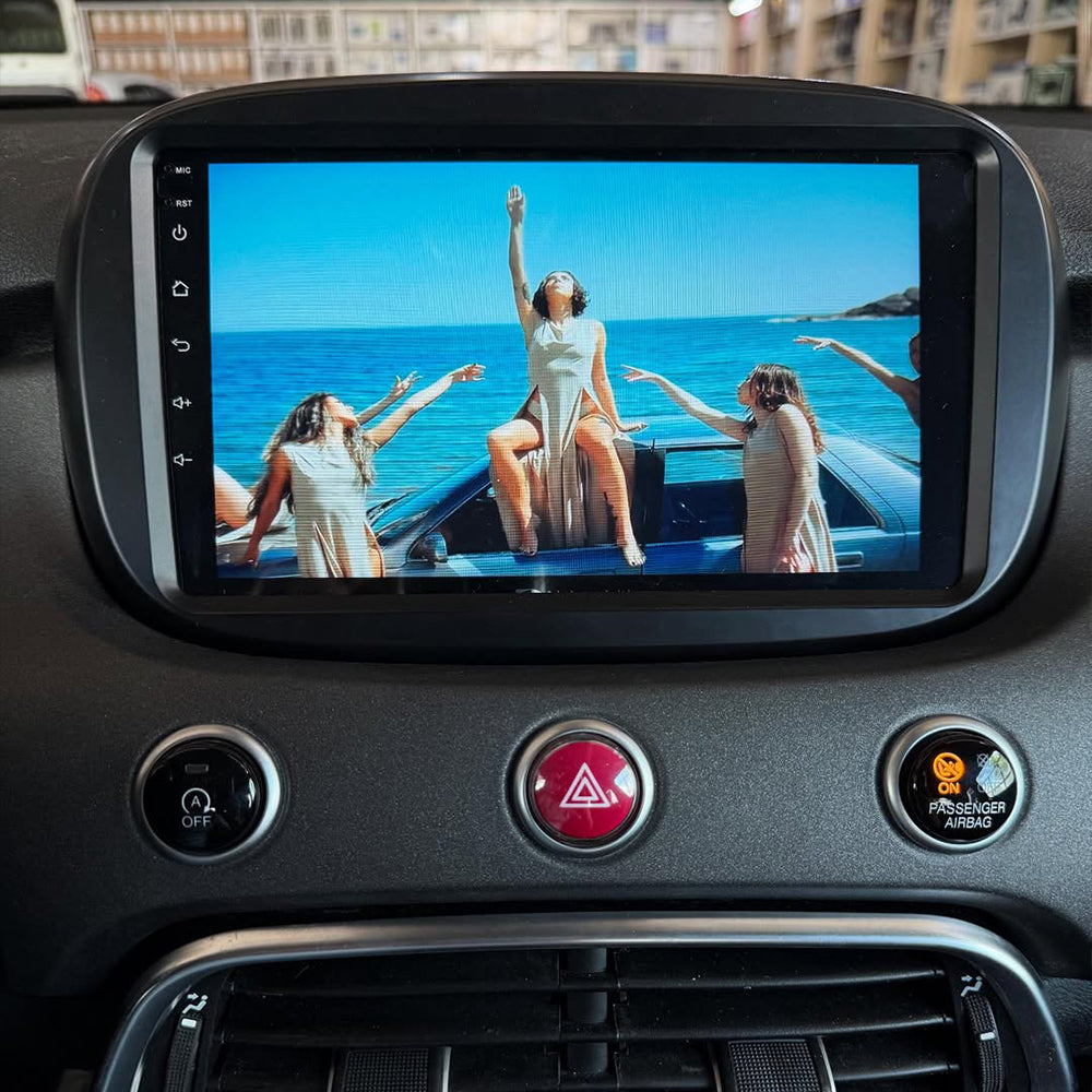 Android 16 Car Radio Head Unit for Fiat 500X 2014-2019 9 Inch Touch Screen GPS Carplay Android Auto Bluetooth Steering Wheel Control 4G WiFi FM AM RDS DSP