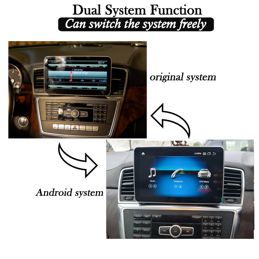 Qualcomm 8.4inch Android Display For Mercedes-Benz ML350 GL 2012-2016 Radio Stereo Upgrade Apple Carplay Fulltouch CarPlay GPS Navigation WIFI Bluetooth