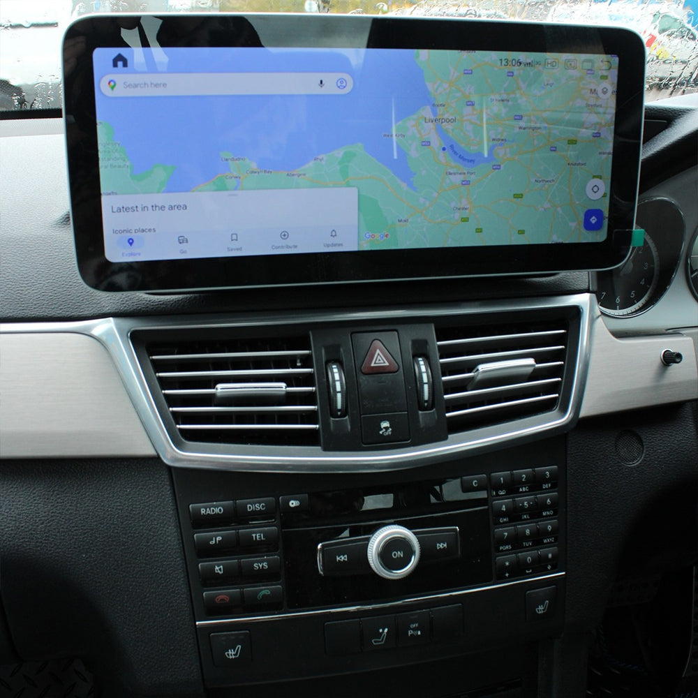 Snapdragon Android 16 Car Stereo 12.3" Car Touch Screen for Mercedes Benz E Class S212 W212 2009-2012 NTG4.0 Multimedia Navigation Upgrade Wireless CarPlay Android Auto