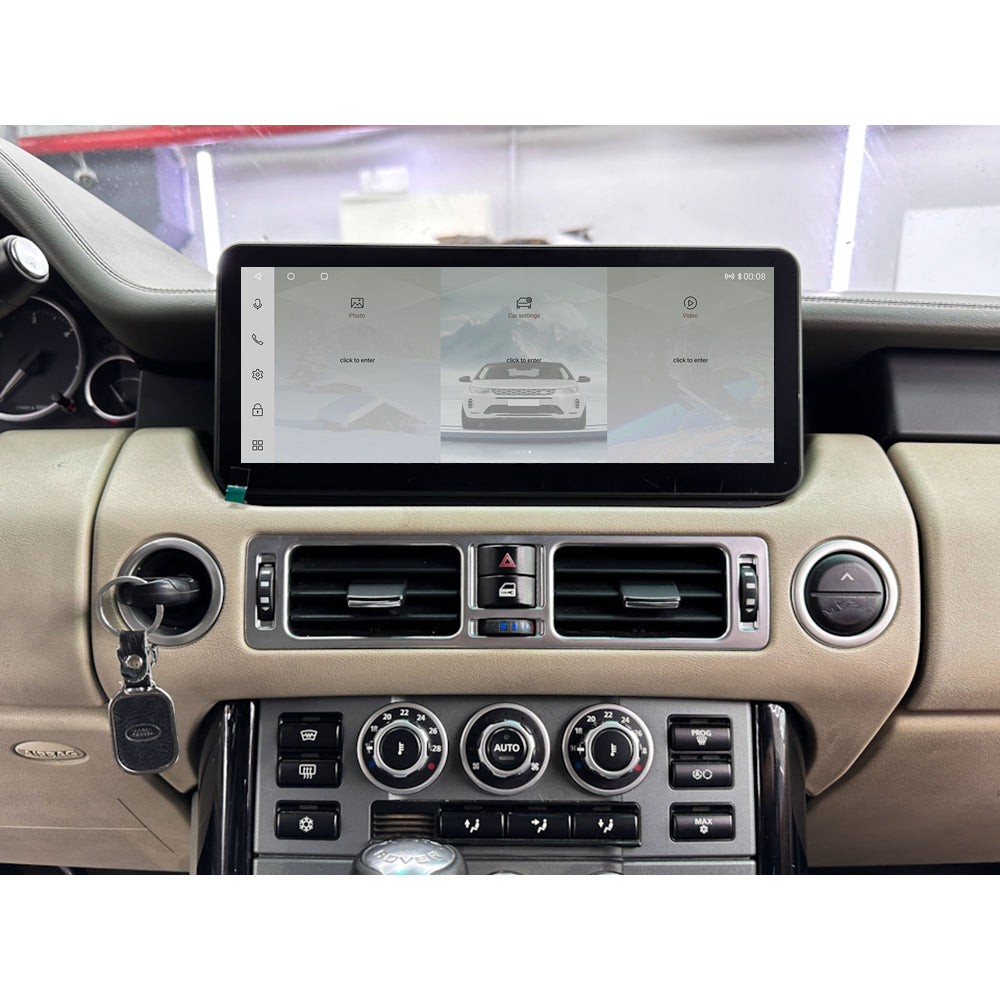 12.3" Android 16 Carplay For Land Range Rover V8 L322 L320 2005-2012 Car Radio Qled Screen Multimedia Video Player GPS Navigation