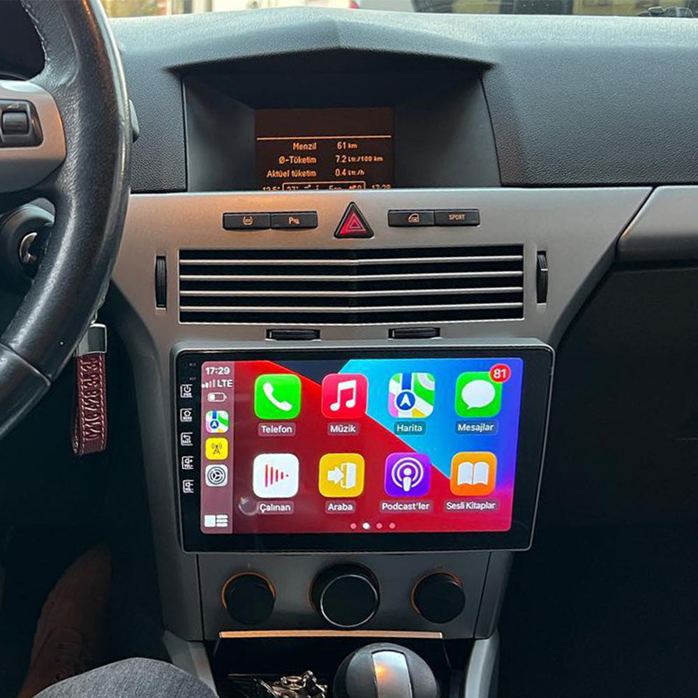 For Opel Astra H 04-14 GPS Navigation Car Multimedia Player Android 16 Stereo Sat Nav Radio 9''Head Unit Receiver Support SWC Carplay Bluetooth Android Auto Reverse Camera+Backup Camera
