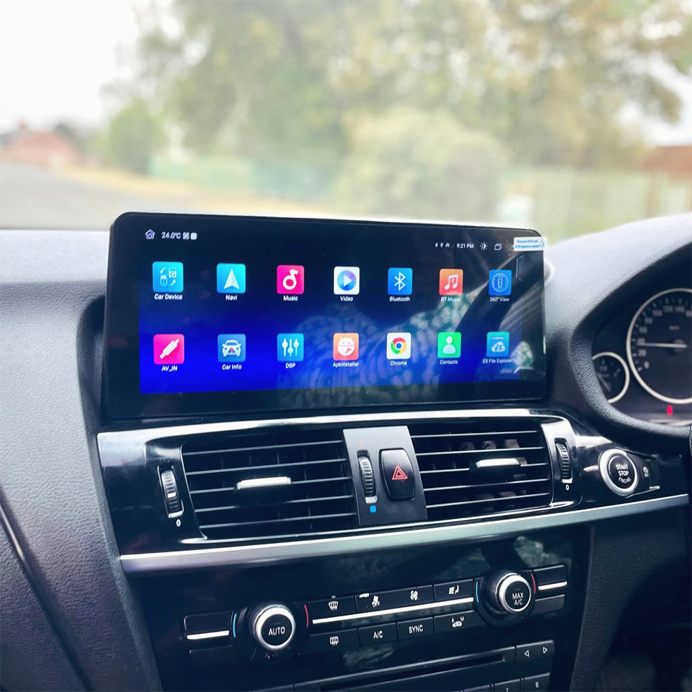RHD 12.3" Qualcomm Android 16 Car Multimedia for BMW X3 F25 X4 F26 CIC NBT Auto Radio Stereo Video GPS CarPlay Screen 4G
