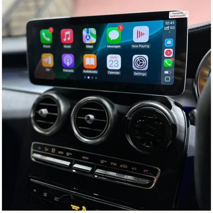 12.3" CarPlay Screen for Mecedes Benz C Class W205 S205 GLC V Class W447 2015-2018 Year with NTG5.0, Car Stereo Multimedia Radio Receiver Android Auto