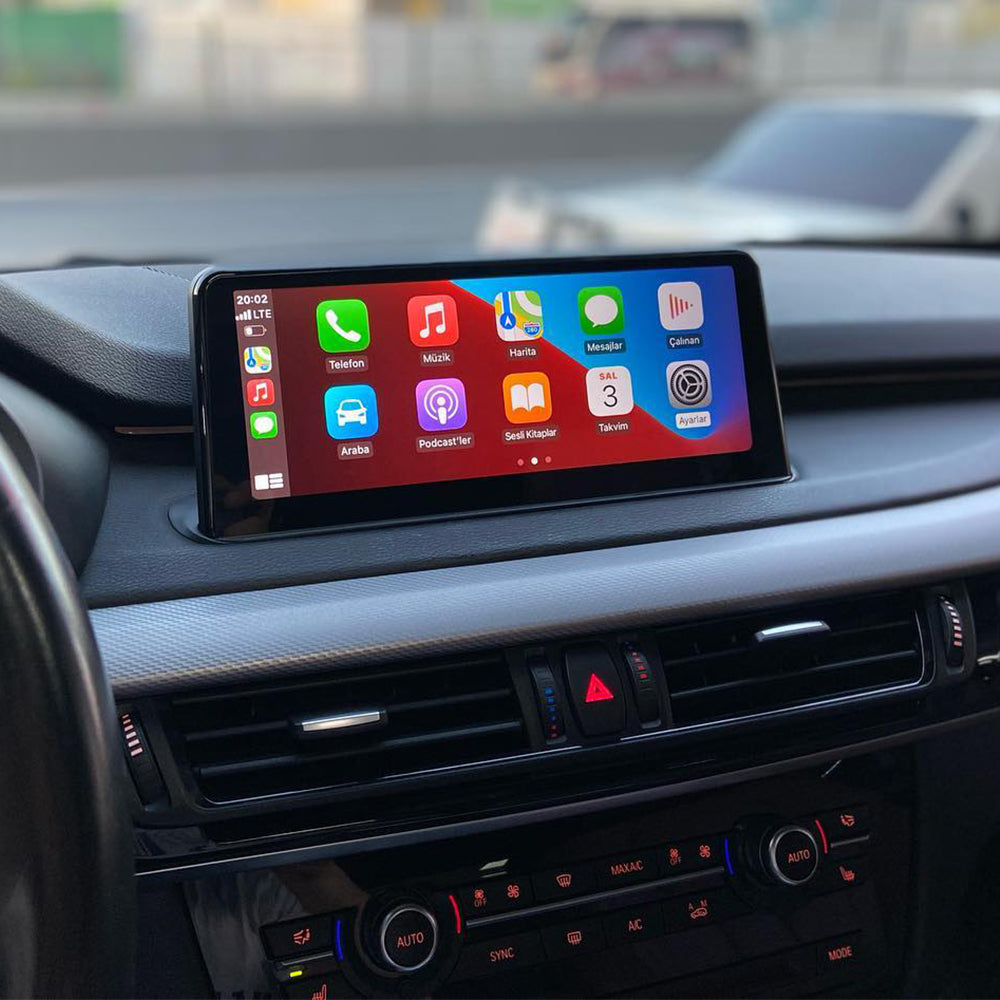 For BMW X5 / X6 F15 / F16 (2014 – 2019) OEM-FIT 10.25″ HD Touch-Screen Android Navigation System GPS BT Wifi CarPlay Android Auto