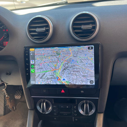 Android 16 Car Stereo for Audi A3 S3 RS3 2006-2013 with Wireless Apple carplay Android Auto 9 Inch Touch Screen Car Radio Support GPS Navigation Bluetooth HiFi FM RDS Audio Receivers Head Unit