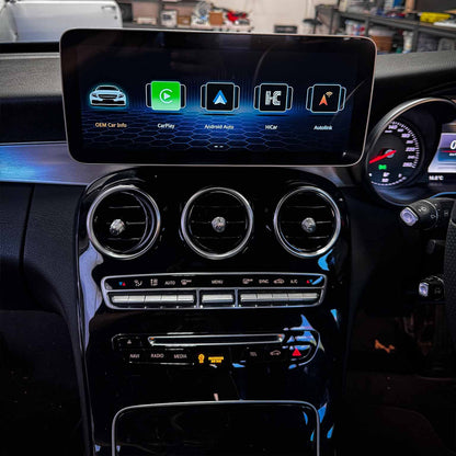 12.3" CarPlay Screen for Mecedes Benz C Class W205 S205 GLC V Class W447 2015-2018 Year with NTG5.0, Car Stereo Multimedia Radio Receiver Android Auto