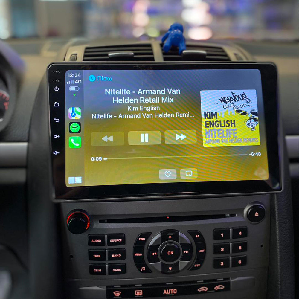 For Peugeot 407 2004-2010 Android 16 Autoradio Car Radio Stereo GPS Navigation 9 Inch Car-Play Bluetooth FM AM RDS DSP Steering Wheel Control Rear Camera, Support DAB+/DVR