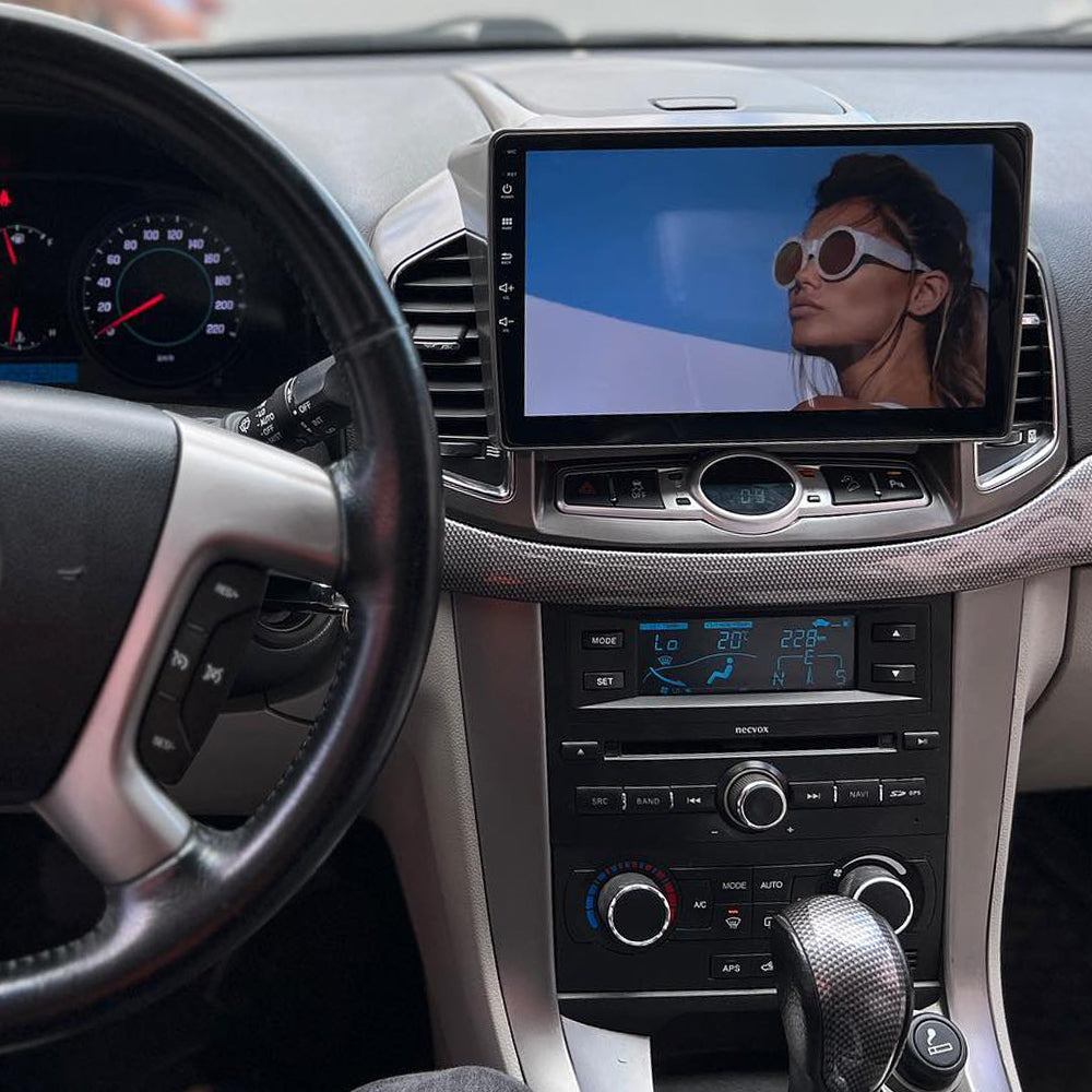 For Chevrolet Captiva 2012-2017 Double Din Car Stereo 9'' Touchscreen Radio with Backup Camera,Bluetooth Hands-Free4G LTE+5G WIFI,USB/SWC/GPS/DSP/FM AM,Carplay Android Auto