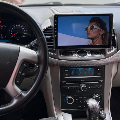 For Chevrolet Captiva 2012-2017 Double Din Car Stereo 9'' Touchscreen Radio with Backup Camera,Bluetooth Hands-Free4G LTE+5G WIFI,USB/SWC/GPS/DSP/FM AM,Carplay Android Auto