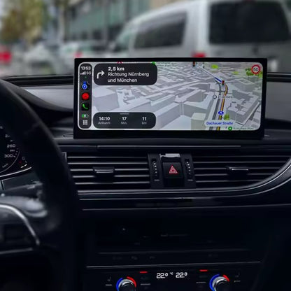 Car Multimedia Stereo For Audi A6 C6 C7 A7 2011-2018 Wireless CarPlay GPS Navi Radio Player Bluetooth 12.3" Touch Screen