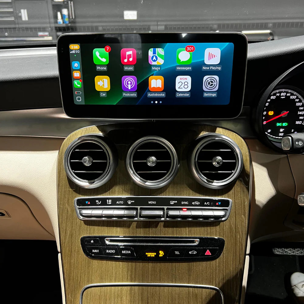 12.3" CarPlay Screen for Mecedes Benz C Class W205 S205 GLC V Class W447 2015-2018 Year with NTG5.0, Car Stereo Multimedia Radio Receiver Android Auto