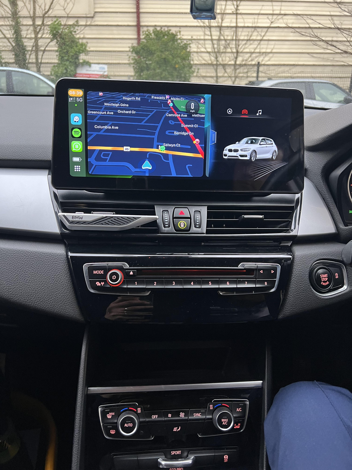 12.3 inch Carplay Screen for BMW 2 Series F45 F46 Active Tourer NBT EVO GPS Navigation Android Auto Radio Snapdragon Gps Navigation Head Unit