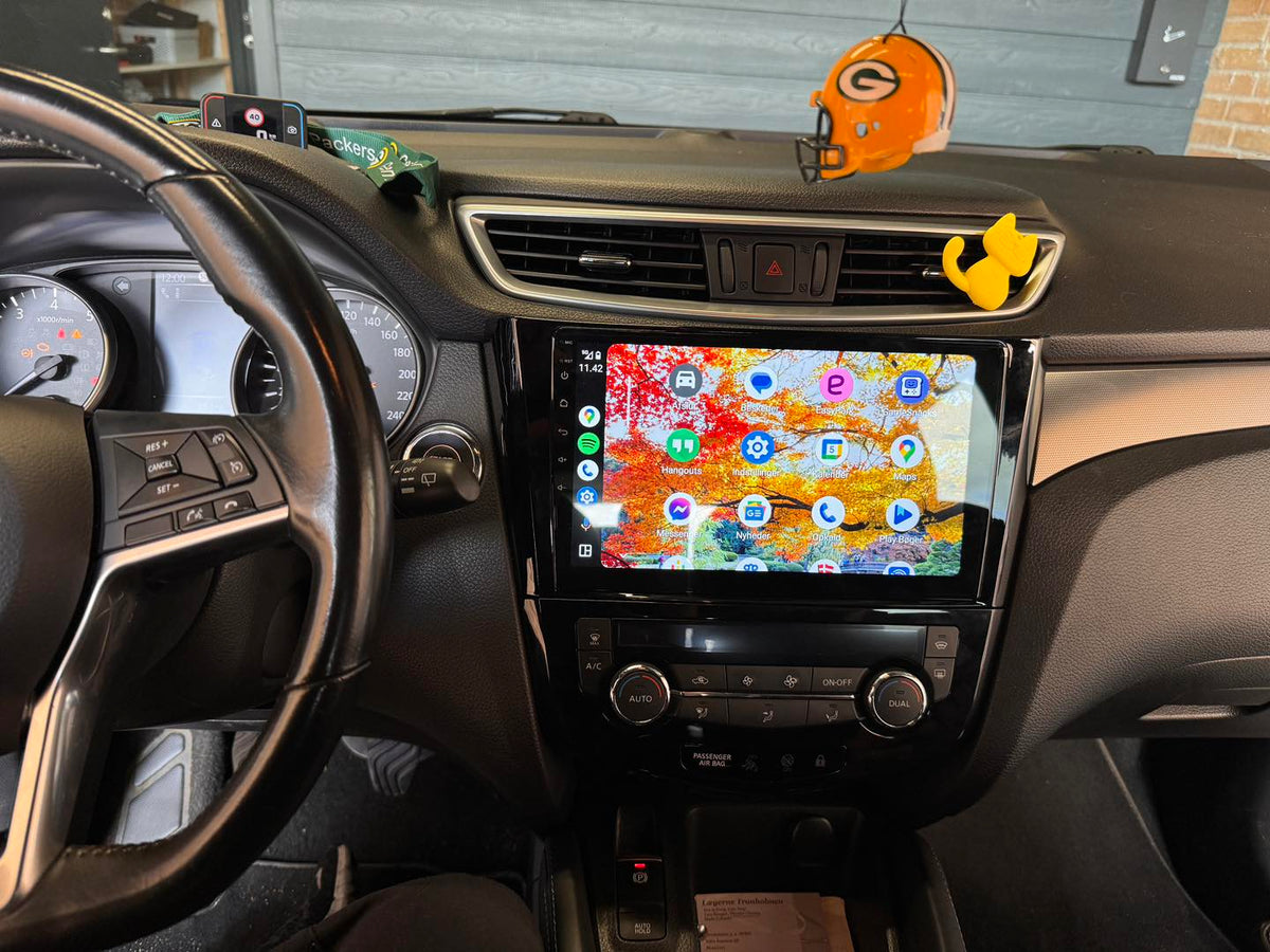 For Nissan Qashqai 2015-2018 Wireless Apple CarPlay Upgrade Kit Car Radio Android 16 GPS NAV Head Unit WIFI Camea