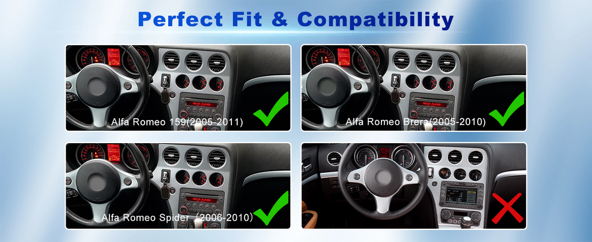 Autoradio For Alfa Romeo 159 Spider Brera Android Radio Carplay Multimedia Head Unit Carplay Android Auto GPS DSP