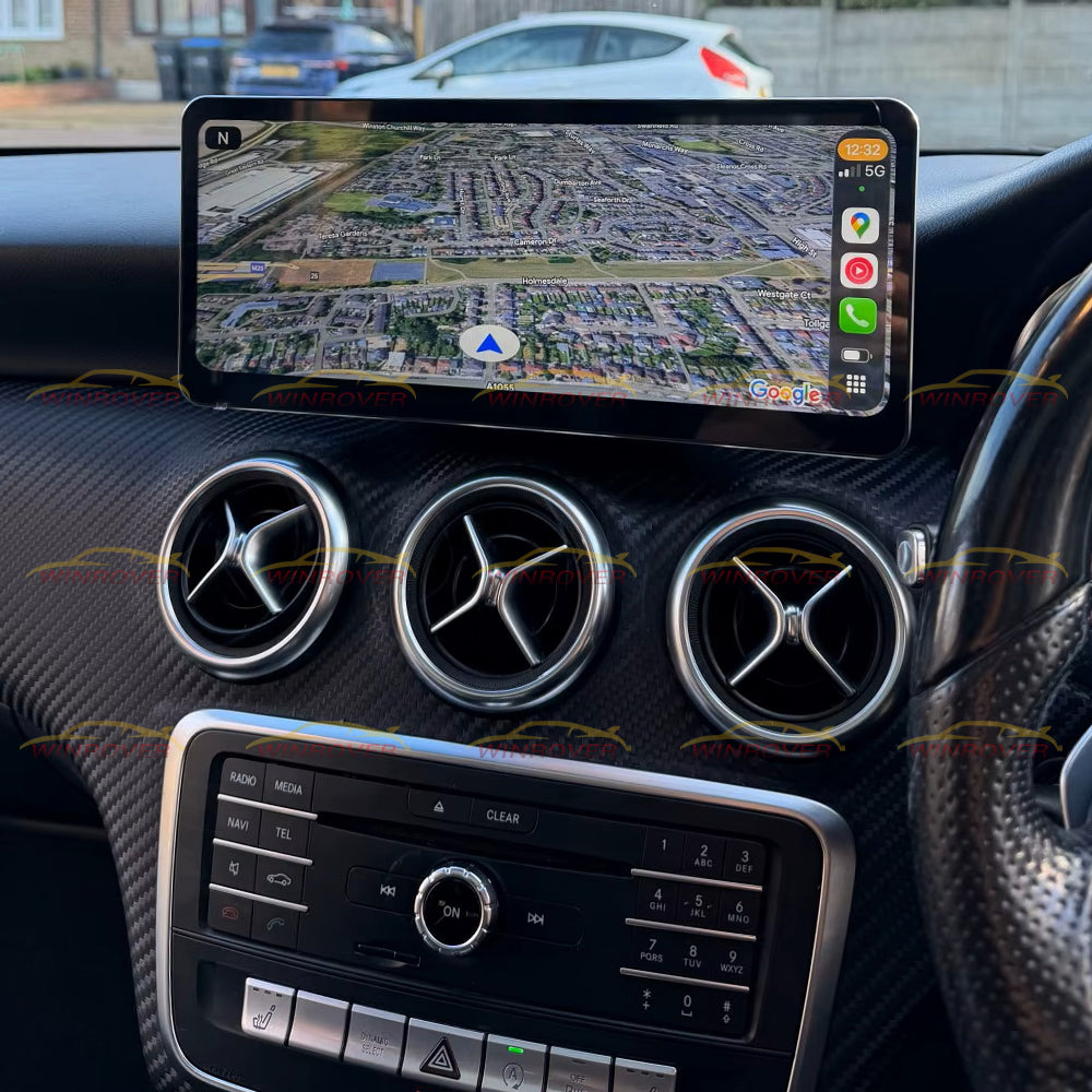 12.3 inch Mercedes Benz A B CLA GLA 2013-2018 W176 W246 X156 Wireless Apple CarPlay Android Auto Car Multimedia Linux Touch Screen