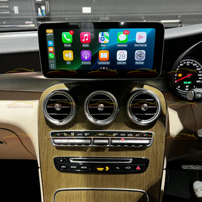 12.3" CarPlay Screen for Mecedes Benz C Class W205 S205 GLC V Class W447 2015-2018 Year with NTG5.0, Car Stereo Multimedia Radio Receiver Android Auto