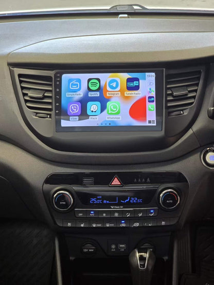 Android Car Stereo Radio For Hyundai IX35 Tucson black color 2015-2018 Carplay GPS Navi WiFi 64G Qualcomm Snapdragon